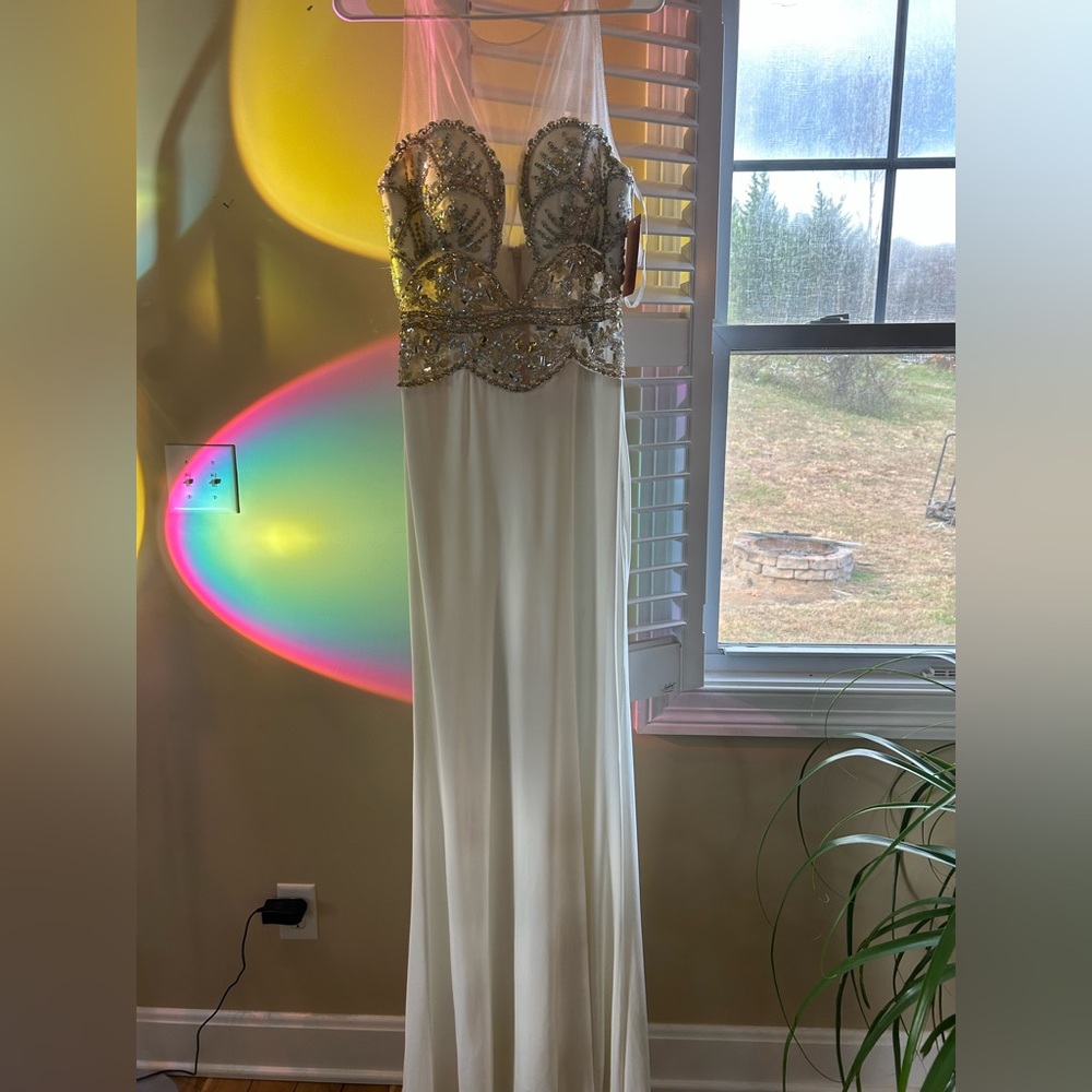 NWT Elegant Beaded Evening Gown